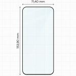 Set 2 folii sticla securizata Bizon Glass Aplikator Edge, Kit montare inclus, compatibile cu Xiaomi 17T, Negru 3 - lerato.ro