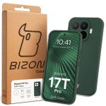 Carcasa Bizon Soft compatibila cu Xiaomi 17T Pro, Dark Green 8 - lerato.ro