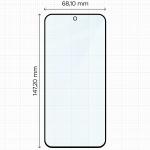 Set 2 folii sticla securizata Bizon Glass Aplikator Edge, Kit montare inclus, compatibile cu Oppo Reno 16 / 16 Pro, Negru 3 - lerato.ro