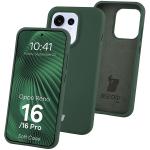 Carcasa Bizon Soft compatibila cu Oppo Reno 16 / 16 Pro, Dark Green 3 - lerato.ro