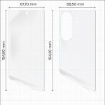 Set protectie Bizon Hydrogel Pack, 1x Folie Ecran si 1x Folie Spate, compatibil cu Samsung Galaxy Z Fold 8 Ultra, Transparent 3 - lerato.ro