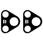 Set 2 folii sticla securizata camera foto Bizon Glass Lens compatibile cu Huawei Pura 80 Pro / Pro Plus, Negru 4 - lerato.ro