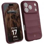 Kit protectie 2 in 1 BizonMobile, Carcasa Bizon Tur si Folie sticla securizata Bizon Glass Edge, compatibil cu iPhone 17 Pro, Dark Purple 4 - lerato.ro