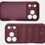 Kit protectie 2 in 1 BizonMobile, Carcasa Bizon Tur si Folie sticla securizata Bizon Glass Edge, compatibil cu iPhone 17 Pro, Dark Purple 8 - lerato.ro