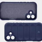Kit protectie 2 in 1 BizonMobile, Carcasa Bizon Tur si Folie sticla securizata Bizon Glass Edge, compatibil cu iPhone 17, Dark Blue 8 - lerato.ro