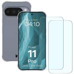 Kit protectie 3 in 1 BizonMobile Clear Pack, Carcasa Bizon Salpa si 2 folii sticla Bizon Glass Clear, compatibil cu Google Pixel 11 Pro, Transparent 2 - lerato.ro