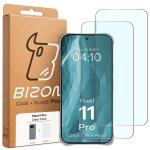Kit protectie 3 in 1 BizonMobile Clear Pack, Carcasa Bizon Salpa si 2 folii sticla Bizon Glass Clear, compatibil cu Google Pixel 11 Pro, Transparent 10 - lerato.ro