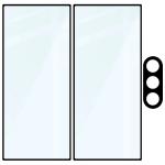Set protectie 3in1 Bizon Glass Edge Pack, 2 folii sticla ecran + 1 folie sticla camera foto, compatibil cu Samsung Galaxy Z Fold 8 Ultra, Negru 7 - lerato.ro
