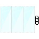 Set protectie 4in1 Bizon Glass Clear Pack, 3 folii sticla ecran + 1 folie sticla camera foto, compatibil cu Samsung Galaxy Z Fold 8 Ultra, Transparent 7 - lerato.ro