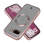 Carcasa cu protectie pentru camera Bizon GuardO cu MagSafe compatibila cu Google Pixel 10a, Transparent / Roz 3 - lerato.ro