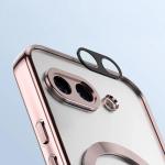 Carcasa cu protectie pentru camera Bizon GuardO cu MagSafe compatibila cu Google Pixel 10a, Transparent / Roz 4 - lerato.ro