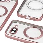 Carcasa cu protectie pentru camera Bizon GuardO cu MagSafe compatibila cu Google Pixel 10a, Transparent / Roz 5 - lerato.ro