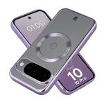 Carcasa Bizon EduardO cu MagSafe compatibila cu Google Pixel 10 / 10 Pro, Transparent / Mov 3 - lerato.ro