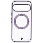Carcasa Bizon EduardO cu MagSafe compatibila cu Google Pixel 10 / 10 Pro, Transparent / Mov 2 - lerato.ro