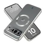 Carcasa Bizon EduardO cu MagSafe compatibila cu Google Pixel 10 Pro XL, Clear / Silver 3 - lerato.ro