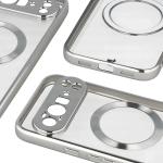 Carcasa Bizon EduardO cu MagSafe compatibila cu Google Pixel 10 Pro XL, Clear / Silver 5 - lerato.ro