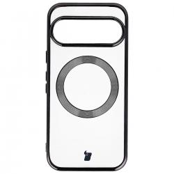 Carcasa Bizon EduardO cu MagSafe compatibila cu Google Pixel 10 / 10 Pro, Transparent / Negru