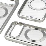 Carcasa Bizon EduardO cu MagSafe compatibila cu Google Pixel 10 / 10 Pro, Clear / Silver 5 - lerato.ro