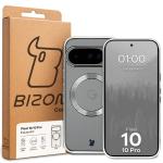 Carcasa Bizon EduardO cu MagSafe compatibila cu Google Pixel 10 / 10 Pro, Clear / Silver 6 - lerato.ro