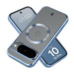 Carcasa Bizon EduardO cu MagSafe compatibila cu Google Pixel 10 / 10 Pro, Transparent / Albastru 3 - lerato.ro