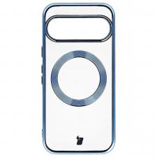 Carcasa Bizon EduardO cu MagSafe compatibila cu Google Pixel 10 / 10 Pro, Transparent / Albastru