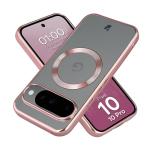 Carcasa Bizon EduardO cu MagSafe compatibila cu Google Pixel 10 / 10 Pro, Transparent / Roz 3 - lerato.ro