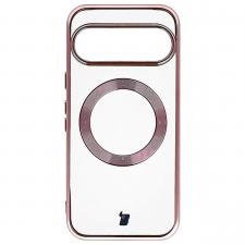 Carcasa Bizon EduardO cu MagSafe compatibila cu Google Pixel 10 / 10 Pro, Transparent / Roz
