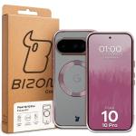 Carcasa Bizon EduardO cu MagSafe compatibila cu Google Pixel 10 / 10 Pro, Transparent / Roz 6 - lerato.ro