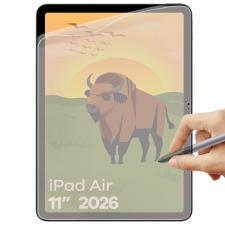 Folii tablete Apple iPad, Folie protectie display Bizon Tab Film Matte compatibila cu iPad Air 11 inch 2024 / 2025 / 2026, Transparent, lerato.ro
