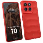 Kit protectie 2 in 1 BizonMobile, Carcasa Bizon Tur si Folie sticla securizata Bizon Glass Edge, compatibil cu Motorola Edge 70, Rosu 4 - lerato.ro