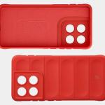 Kit protectie 2 in 1 BizonMobile, Carcasa Bizon Tur si Folie sticla securizata Bizon Glass Edge, compatibil cu Motorola Edge 70, Rosu 8 - lerato.ro