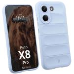 Kit protectie 2 in 1 BizonMobile, Carcasa Bizon Tur si Folie sticla securizata Bizon Glass Edge, compatibil cu Xiaomi Poco X8 Pro, Light Blue 4 - lerato.ro