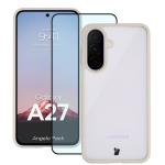 Kit protectie 2 in 1 BizonMobile, Carcasa Bizon Angelo si Folie sticla securizata Bizon Glass Edge, compatibil cu Samsung Galaxy A27 5G, Bej 2 - lerato.ro