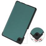 Husa Bizon Tab Croc compatibila cu Samsung Galaxy Tab A11 / A9, Dark Green 4 - lerato.ro
