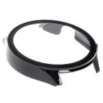 Carcasa cu protectie ecran din sticla securizata BizonMobile compatibila cu OnePlus Watch 3 / Oppo Watch X2, Negru 8 - lerato.ro