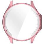 Carcasa cu protectie ecran BizonMobile Felipe compatibila cu OnePlus Watch 3 / Oppo Watch X2, Roz 7 - lerato.ro