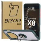 Carcasa Bizon Hybrid Ring compatibila cu Oppo Find X8 Pro, Dark Green 4 - lerato.ro