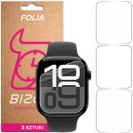 Set 3 folii de protectie Bizon HydroFlex compatibile cu Apple Watch 11/10, 42mm, Transparent 2 - lerato.ro
