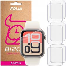 Set 6 folii de protectie Bizon HydroFlex compatibile cu Apple Watch 4/5/6/7/8/9/SE/SE 2/SE3, 44/45mm, Transparent