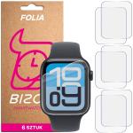 Set 6 folii de protectie Bizon HydroFlex compatibile cu Apple Watch 4/5/6/7/8/9/SE/SE 2/SE3, 40/41mm, Transparent 2 - lerato.ro