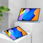 Husa Bizon Tab Clear Matt compatibila cu Lenovo Idea Tab 11 inch, Albastru 3 - lerato.ro