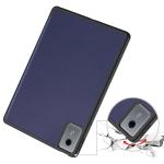 Husa Bizon Tab Lizard compatibila cu Lenovo Idea Tab 11 inch, Dark Blue 4 - lerato.ro