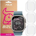 Set 6 folii de protectie Bizon HydroFlex compatibile cu Apple Watch Ultra 3 / 2 / 1 (49 mm), Transparent 2 - lerato.ro