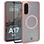 Kit protectie 2 in 1 BizonMobile, Carcasa Bizon MatteO si Folie sticla securizata Bizon Glass Edge, compatibil cu Samsung Galaxy A17 5G, Roz 2 - lerato.ro