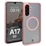 Kit protectie 2 in 1 BizonMobile, Carcasa Bizon MatteO si Folie sticla securizata Bizon Glass Edge, compatibil cu Samsung Galaxy A17 5G, Roz 4 - lerato.ro