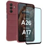 Kit protectie 2 in 1 BizonMobile, Carcasa Bizon Tur si Folie sticla securizata Bizon Glass Edge, compatibil cu Samsung Galaxy A17 5G / A26 5G, Dark Purple 2 - lerato.ro