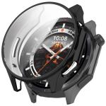 Carcasa cu protectie ecran BizonMobile Felipe compatibila cu OnePlus Watch 3 / Oppo Watch X2, Negru 2 - lerato.ro