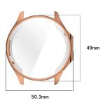 Carcasa cu protectie ecran BizonMobile Felipe compatibila cu OnePlus Watch 3 / Oppo Watch X2, Rose Gold 3 - lerato.ro