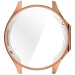 Carcasa cu protectie ecran BizonMobile Felipe compatibila cu OnePlus Watch 3 / Oppo Watch X2, Rose Gold 7 - lerato.ro
