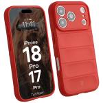 Kit protectie 2 in 1 BizonMobile, Carcasa Bizon Tur si Folie sticla securizata Bizon Glass Edge, compatibil cu iPhone 18 Pro / 17 Pro, Rosu 3 - lerato.ro